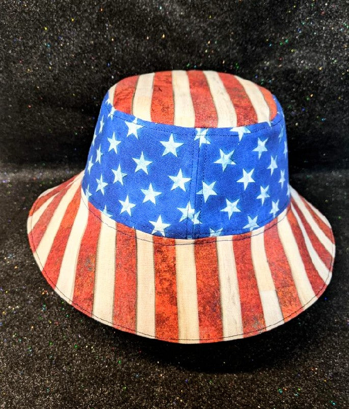 America Bucket Hat Stars and Stripes